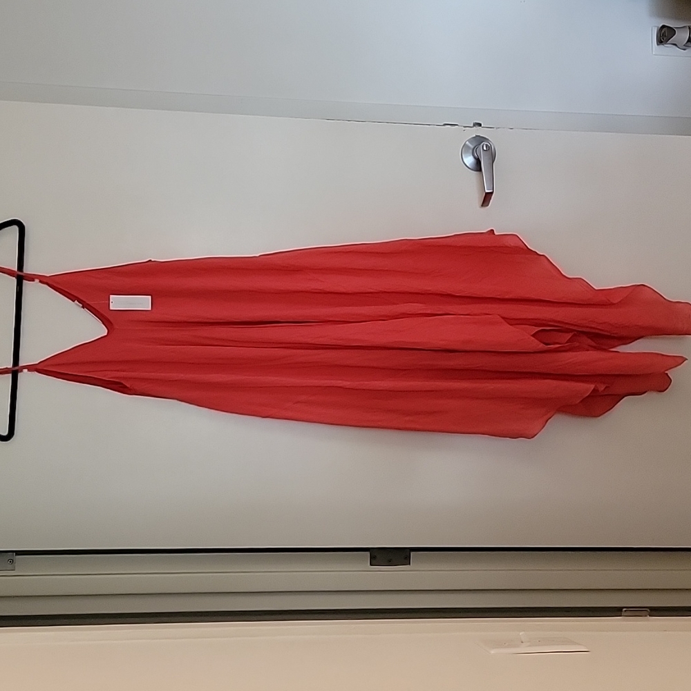 Long, spaghetti strap, flowy dress